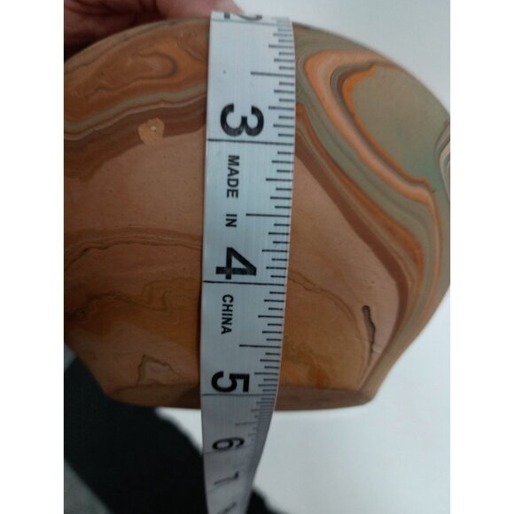 Vintage Vintage Native American Pottery Vase Clay Swirl Design Handmade Art - Picture 6 of 8